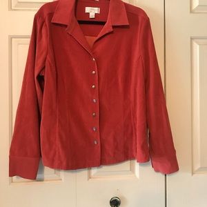 CJ banks snap front shirt/blazer